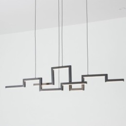 Candelabru modern din acrilic negru