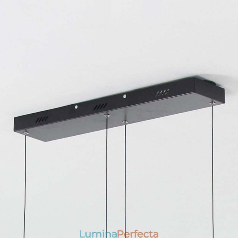 Candelabru modern din acrilic negru