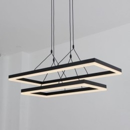 Candelabru din acrilic negru cu cadru modern