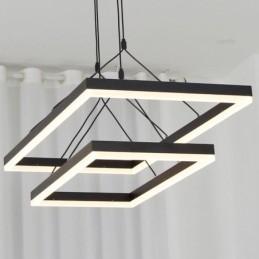 Candelabru din acrilic negru cu cadru modern
