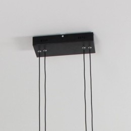 Candelabru din acrilic negru cu cadru modern