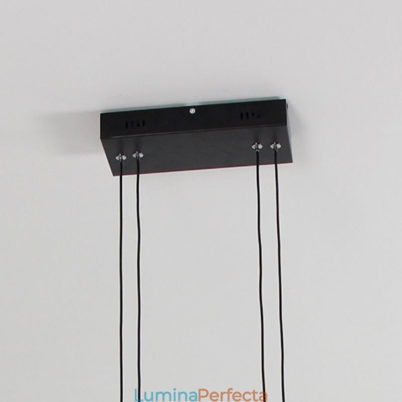 Candelabru din acrilic negru cu cadru modern