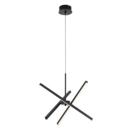 Lampă suspendată modernă cu bandă neagră reglabilă
