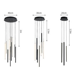 Candelabru modern cu bandă lungă suspendată clădire duplex