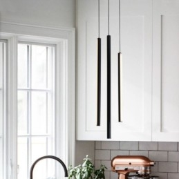 Candelabru modern cu bandă lungă suspendată clădire duplex