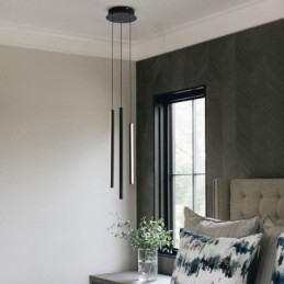 Candelabru modern cu bandă lungă suspendată clădire duplex