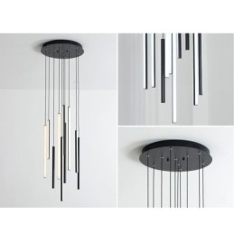 Candelabru modern cu bandă lungă suspendată clădire duplex