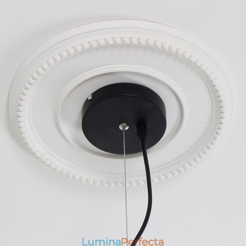 Candelabru modern din fier Lampă suspendată din fier simplu