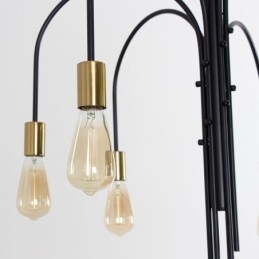 Candelabru modern din fier Lampă suspendată din fier simplu