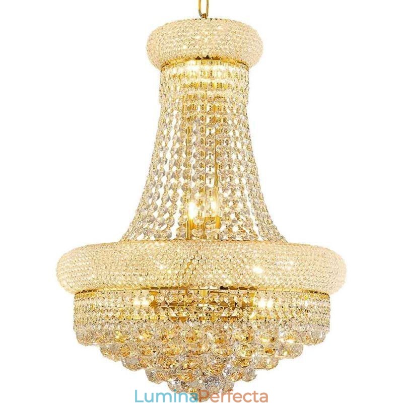 Candelabru în formă de coroană Lumină suspendată de cristal