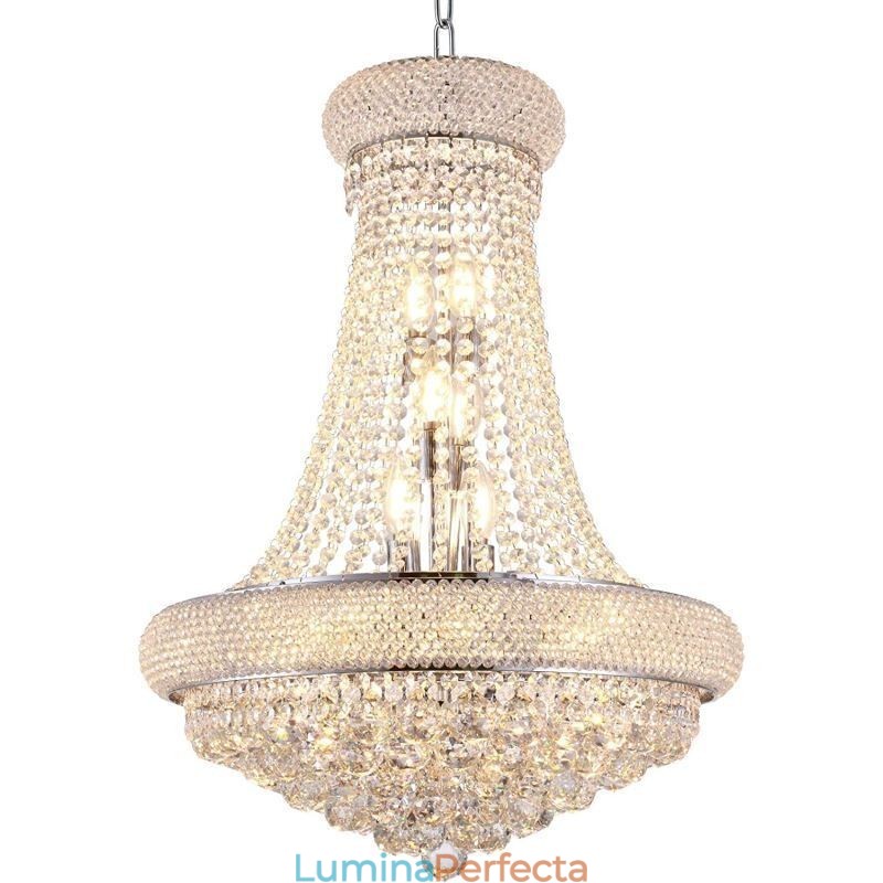 Candelabru în formă de coroană Lumină suspendată de cristal