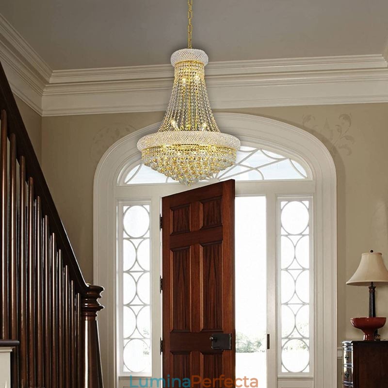 Candelabru în formă de coroană Lumină suspendată de cristal