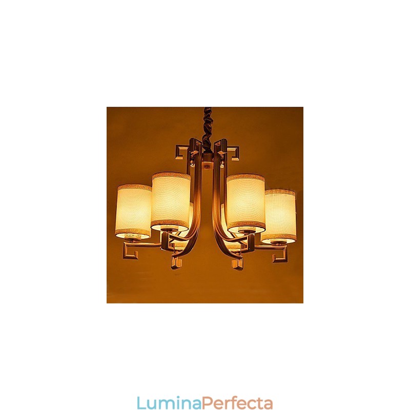 Candelabru în stil chinezesc Lămpi de aer cu imitație de cupru din fier