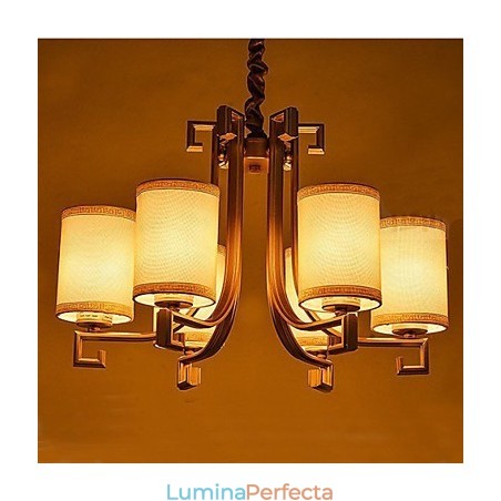 Candelabru în stil chinezesc Lămpi de aer cu imitație de cupru din fier Candelabru în stil chinezesc Lămpi de aer cu imitație de cupru din fier