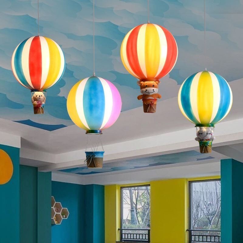 Lumină suspendată cu balon cu aer cald colorat Lumină decorativă acrilică