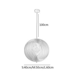 Candelabru modern cu bile rotunde Lampă suspendată din lemn de tijol