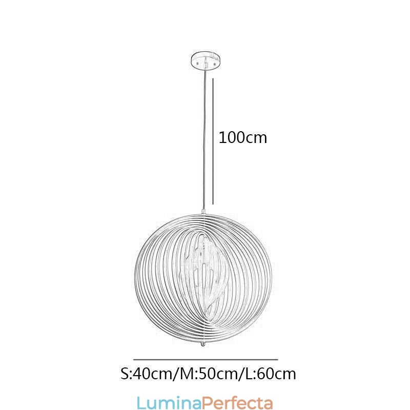 Candelabru modern cu bile rotunde Lampă suspendată din lemn de tijol