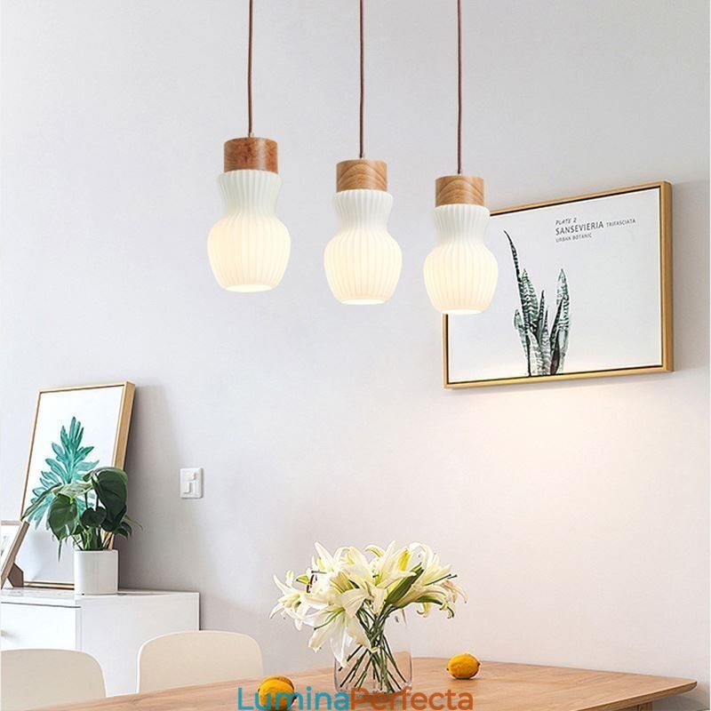 Lampă suspendată din sticlă japoneză Decorație creativă Lampă suspendată