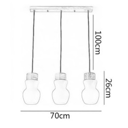 Lampă suspendată din sticlă japoneză Decorație creativă Lampă suspendată