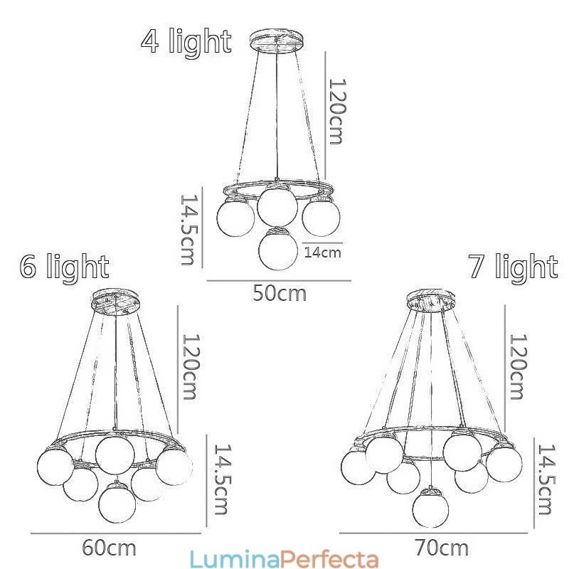 Candelabru din lemn japonez Molecule Pendant