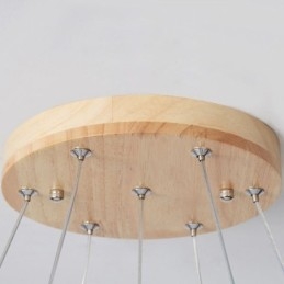 Candelabru din lemn japonez Molecule Pendant