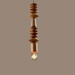 Candelabru Mini Stil Tradițional Clasic Lemn Bambus