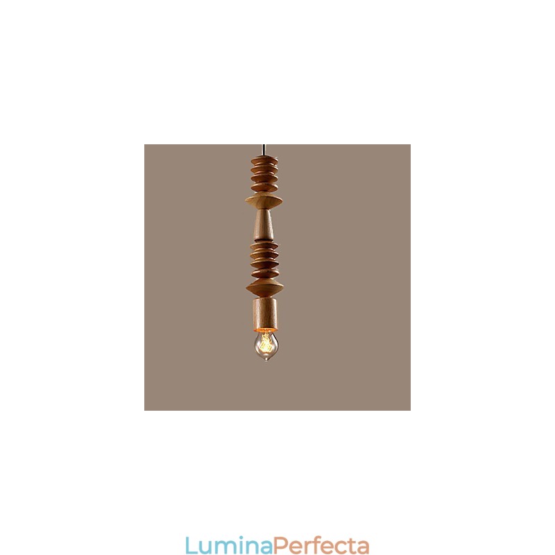 Candelabru Mini Stil Tradițional Clasic Lemn Bambus