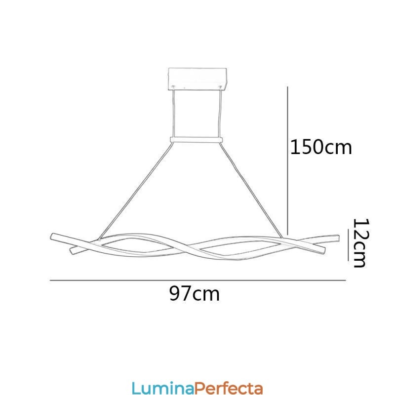 Lampă suspendată modernă Twist Design