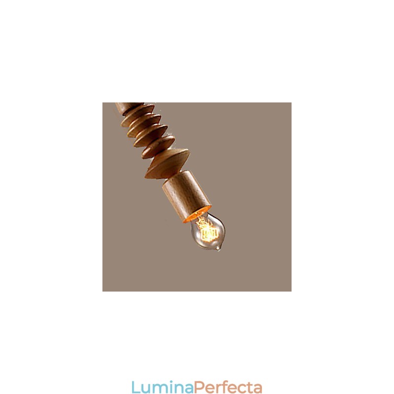 Candelabru Mini Stil Tradițional Clasic Lemn Bambus