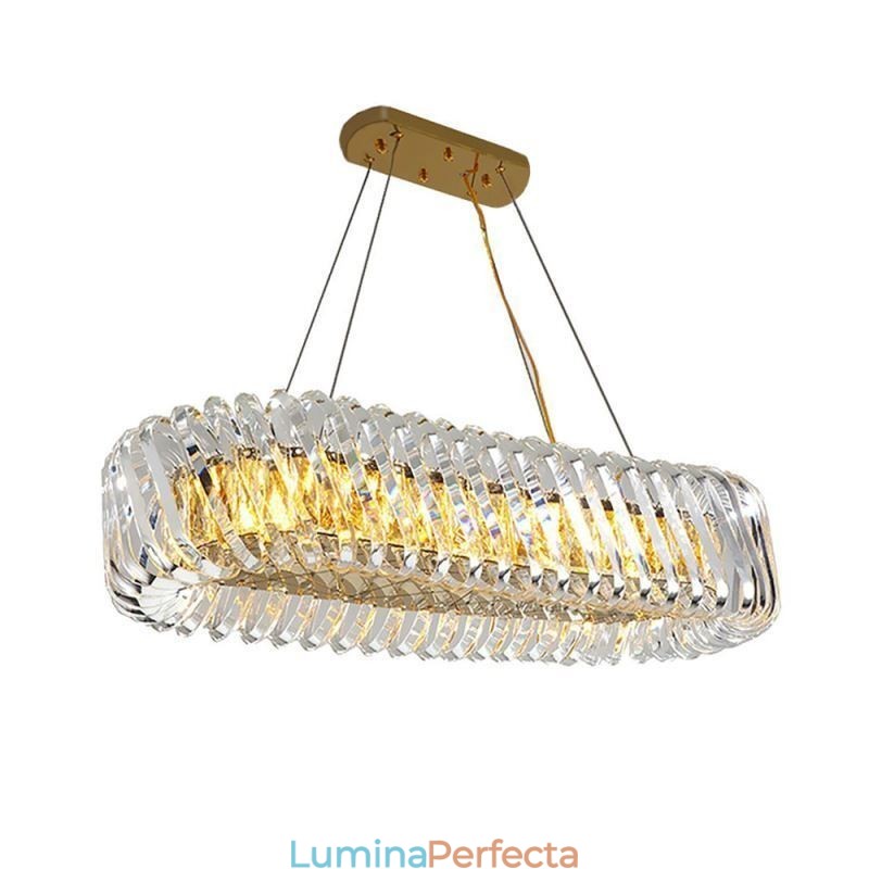 Lampă suspendată din sticlă de lux Candelabru în stil european