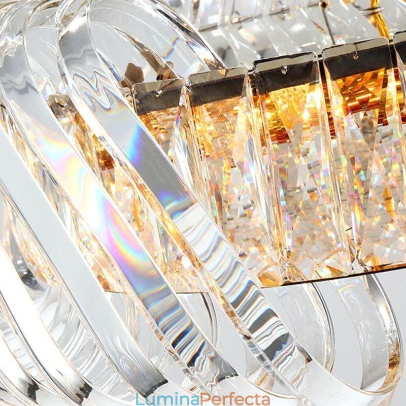 Lampă suspendată din sticlă de lux Candelabru în stil european