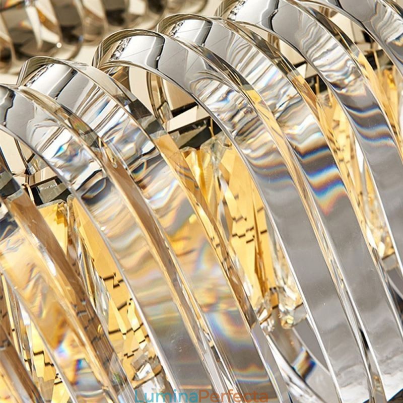 Lampă suspendată din sticlă de lux Candelabru în stil european