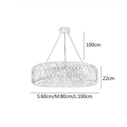 Lampă suspendată europeană pentru decorare din sticlă rotundă
