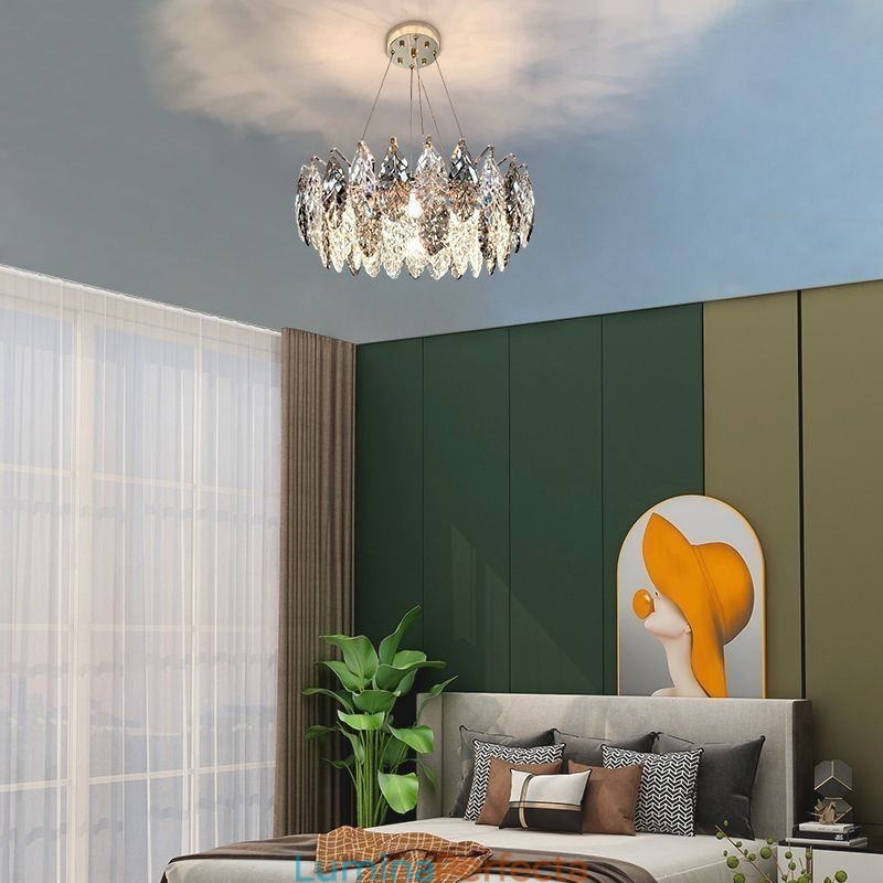 Candelabru creativ din frunze de sticlă din fier european