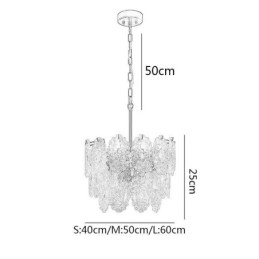 Lampă suspendată din sticlă modernă decor Bronz auriu