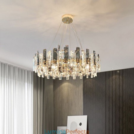 Candelabru din sticlă de lux în stil european Candelabru din sticlă de lux în stil european
