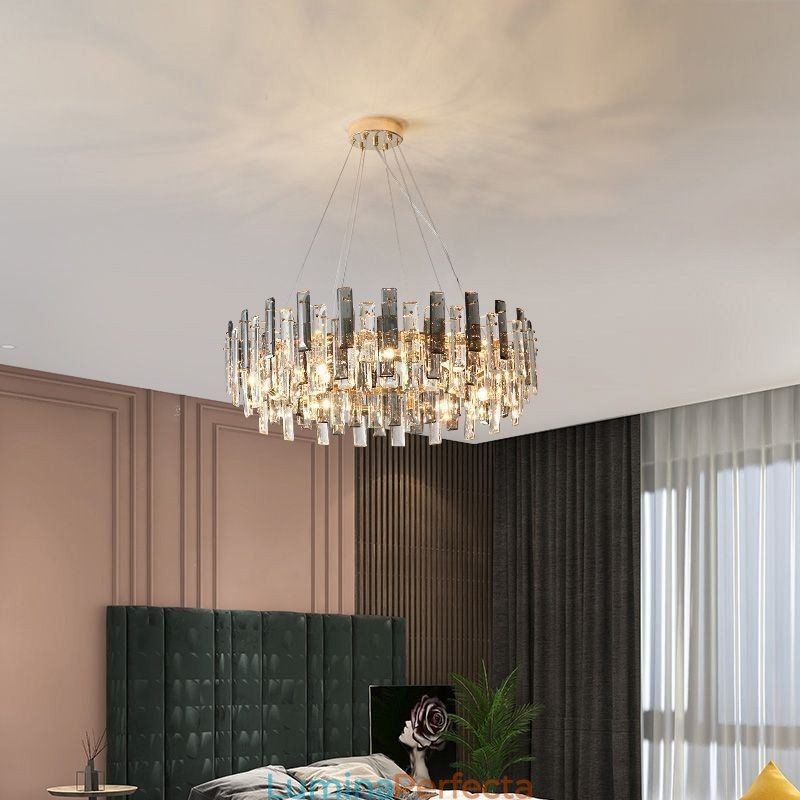Candelabru din sticlă de lux în stil european