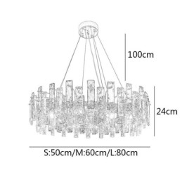 Candelabru din sticlă de lux în stil european