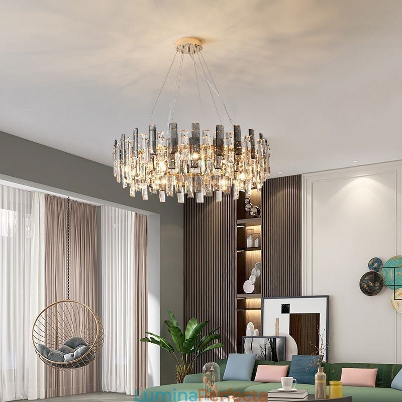 Candelabru din sticlă de lux în stil european