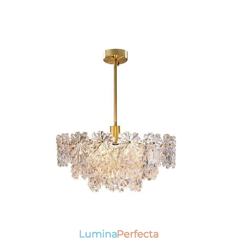 Lumină suspendată de lux Decor Candelabru din sticlă Living