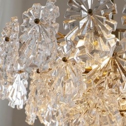 Lumină suspendată de lux Decor Candelabru din sticlă Living