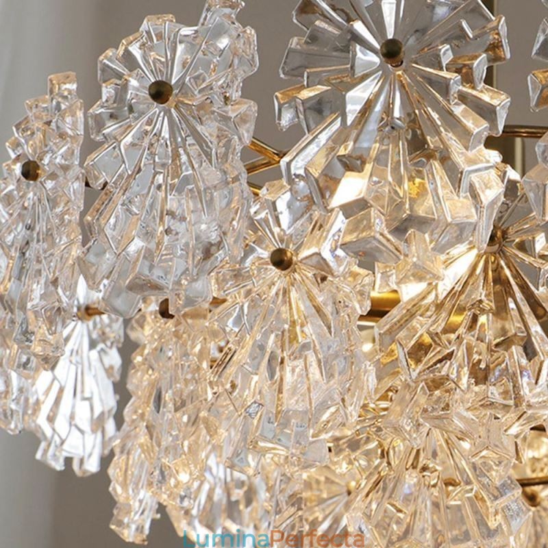 Lumină suspendată de lux Decor Candelabru din sticlă Living