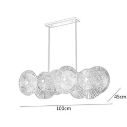 Candelabru cu disc Spark modern Lampă suspendată din sticlă pentru decorarea casei