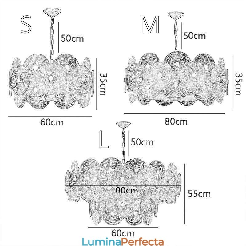 Candelabru cu disc Spark modern Lampă suspendată din sticlă de artificii Iluminare decorativă pentru casă