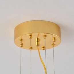 Candelabru de artă în formă de evantai de sticlă europeană