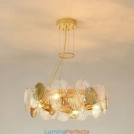 Candelabru modern din sticlă Shell Lights Dining Candelabru modern din sticlă Shell Lights Dining