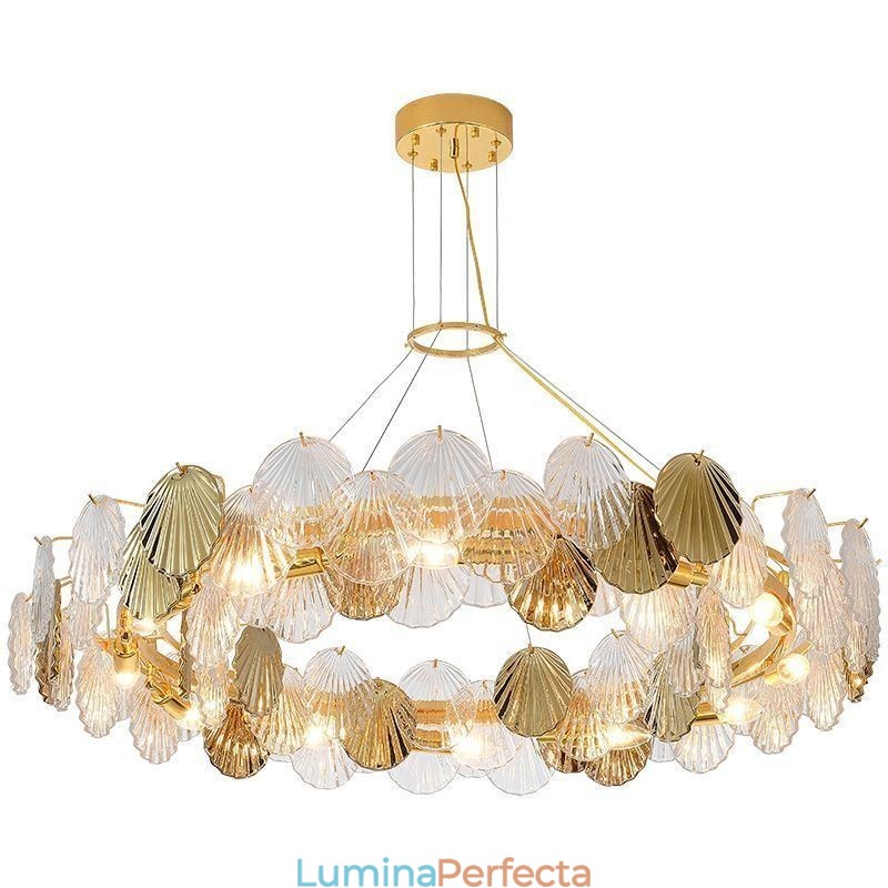 Candelabru modern din sticlă Shell Lights Dining
