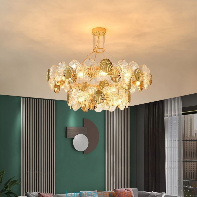 Candelabru modern din sticlă Shell Lights Dining