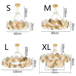 Candelabru modern din sticlă Shell Lights Dining