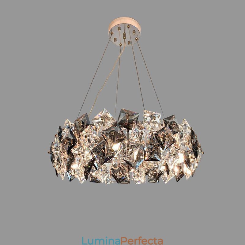 Candelabru de sticlă de lux, modern, minimalist, suspendat Living